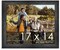 17x14 Wide Barnwood Picture Frame with UV-Resistant Acrylic & Acid Free Backing, Available in 6 Paint Finishes - Grey, Brown, White, and Black
